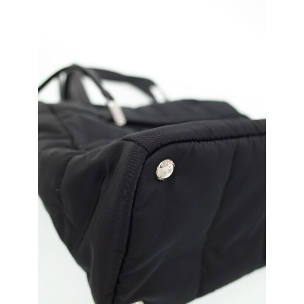 Prada Vela Shoulder Bag Black Tessuto Tote - Picture 6 of 9